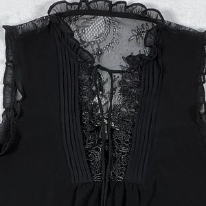 Black lace Express blouse size XS